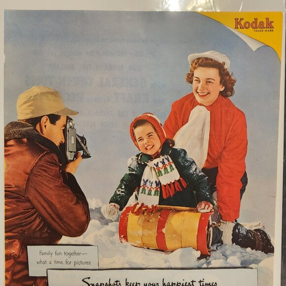 Kodak Camera Advertisement - General Tire and Rubber Vintage - Picture 3 of 6